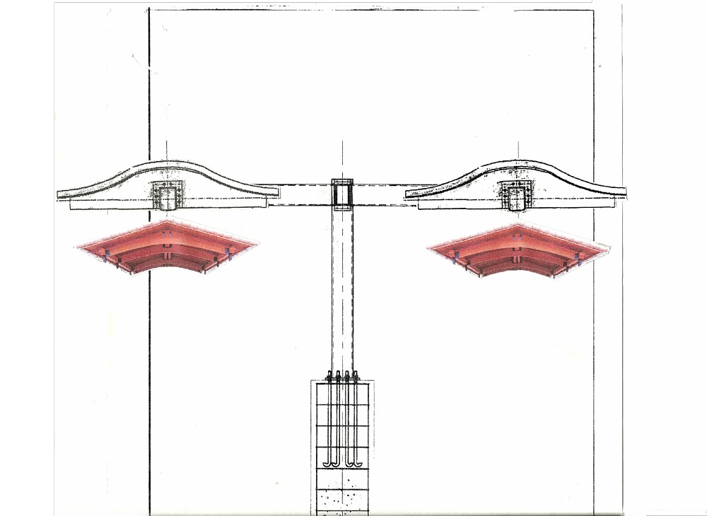 Double roof cantilever